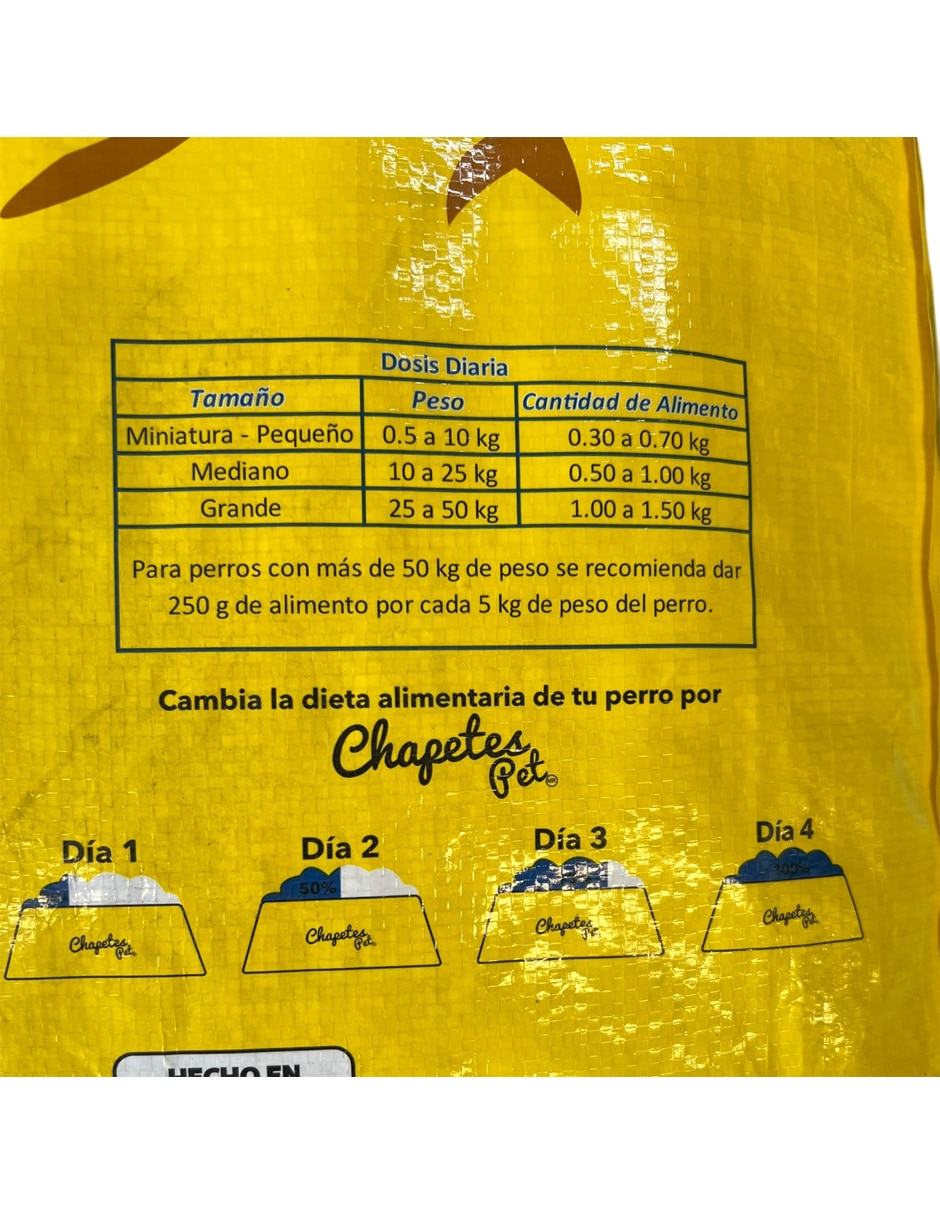 Croqueta Chapetes de carne para perro etapa adulto