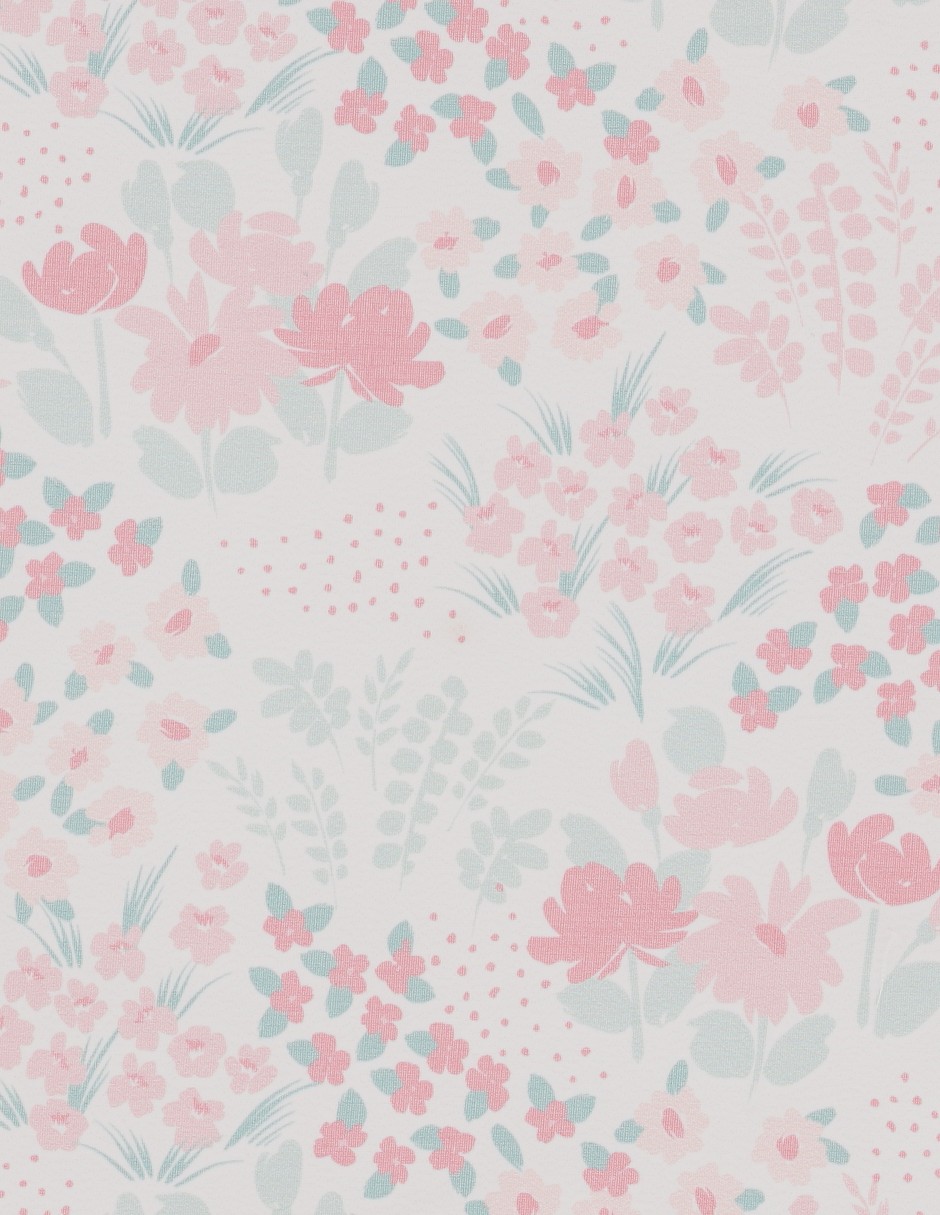 Juego de cuna Babuu Baby campo de flores para niña 4 piezas