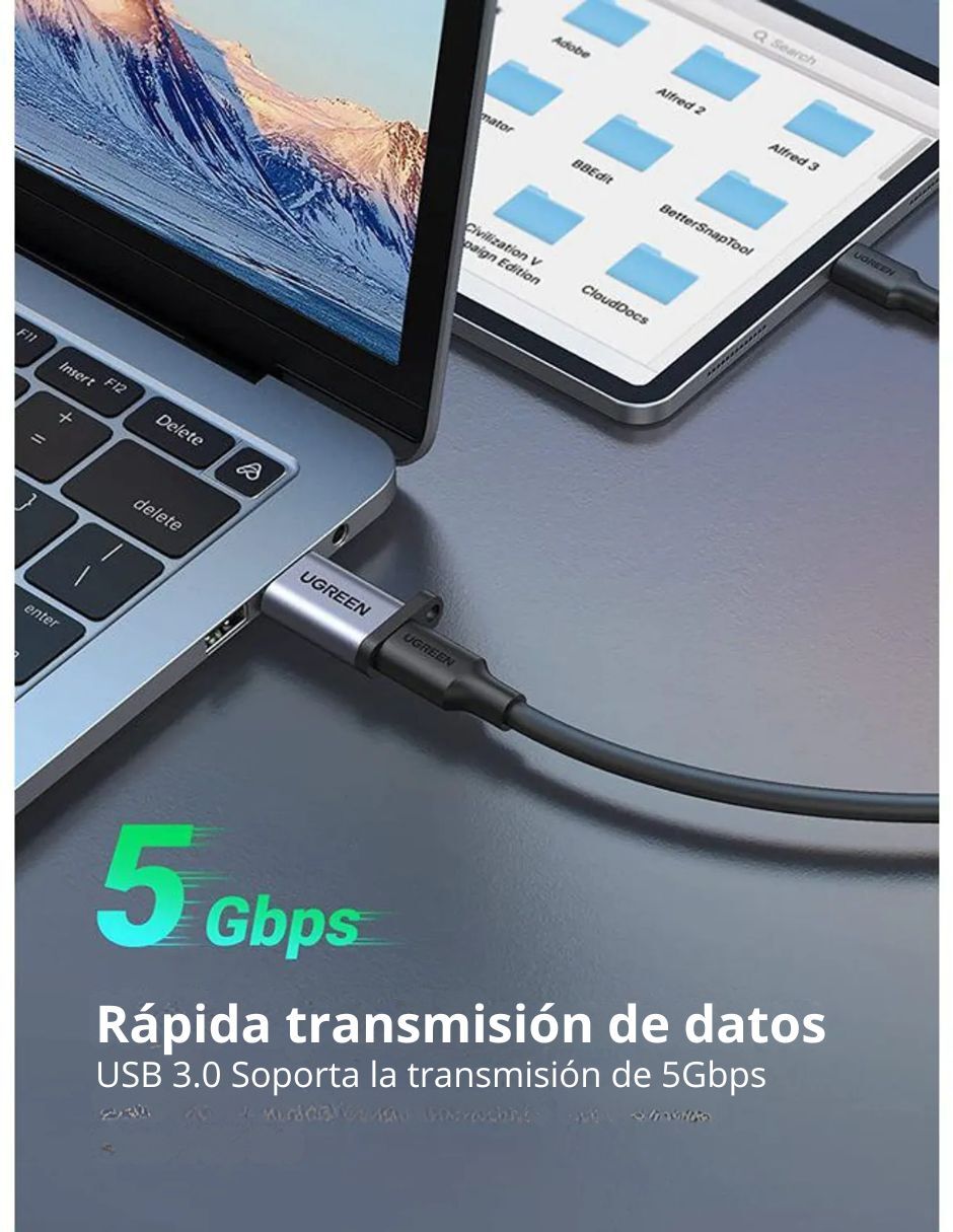 Cable USB A USB C de 1m 3