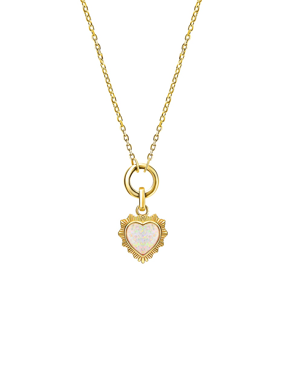 Collar con dije de corazón Gladkova Joyería de plata p 925