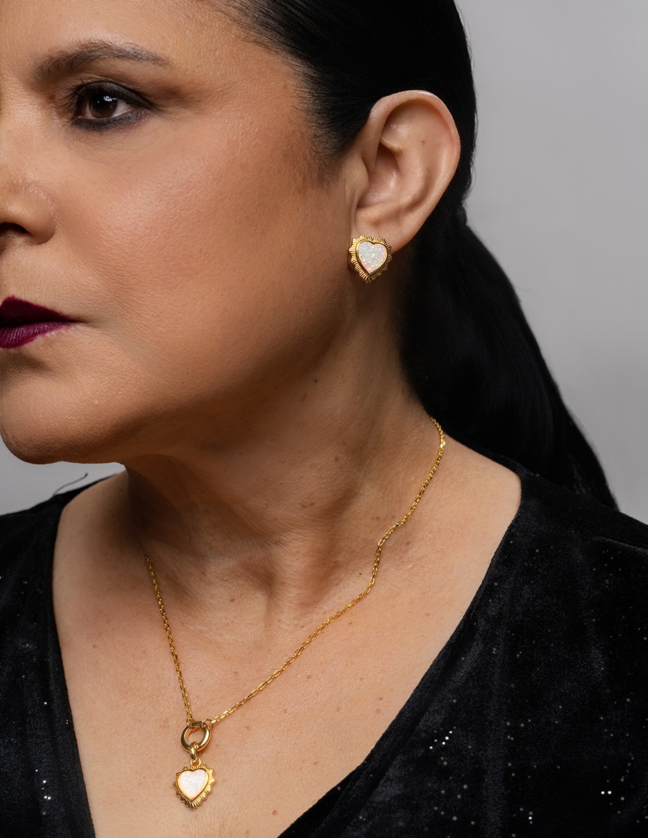 Collar con dije de corazón Gladkova Joyería de plata p 925