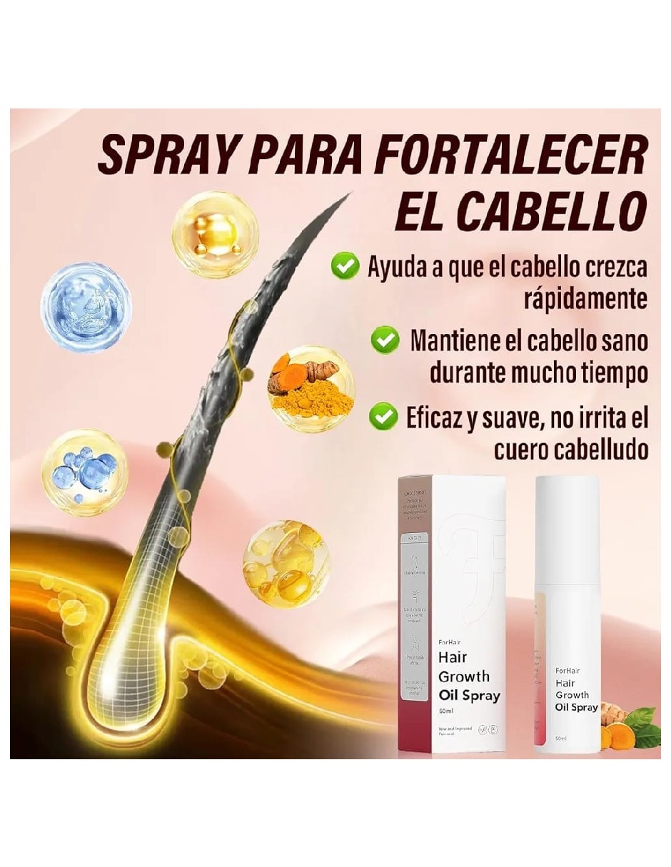 Aceite para cabello dúo spray para crecimiento capilar Genérica