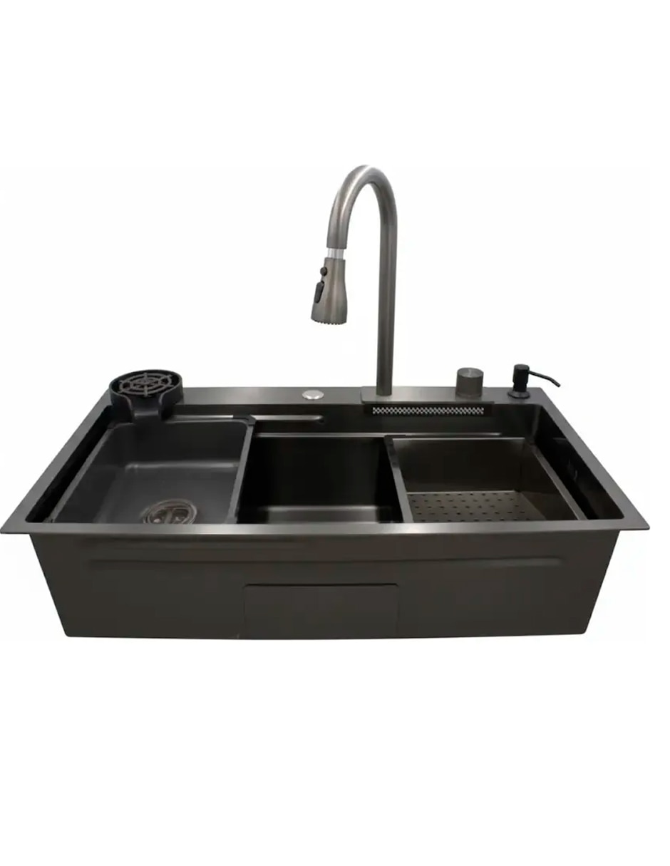 Set de accesorios para tarja de acero inoxidable con escurridor XTA-75-46N