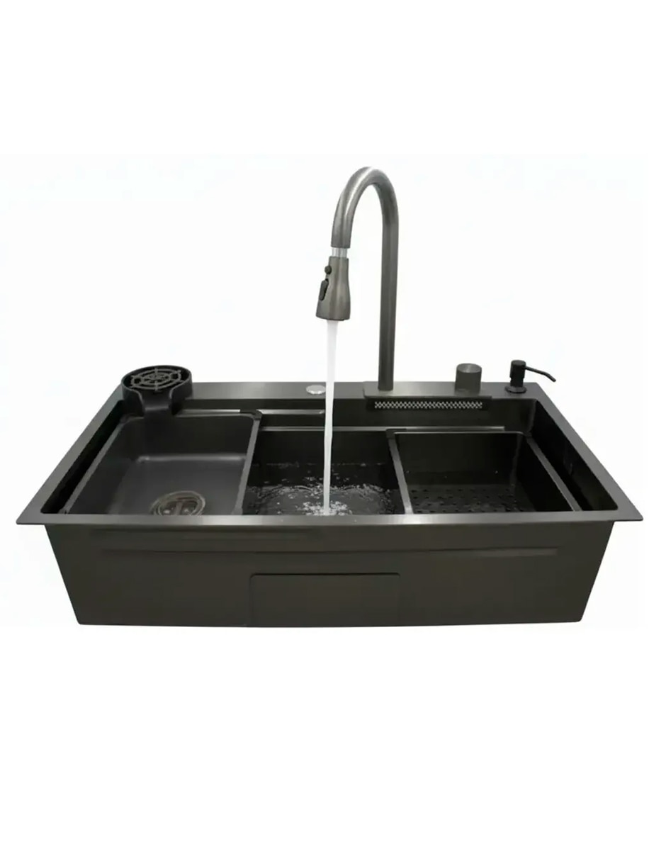 Set de accesorios para tarja de acero inoxidable Rubinett con escurridor XTA-75-46N