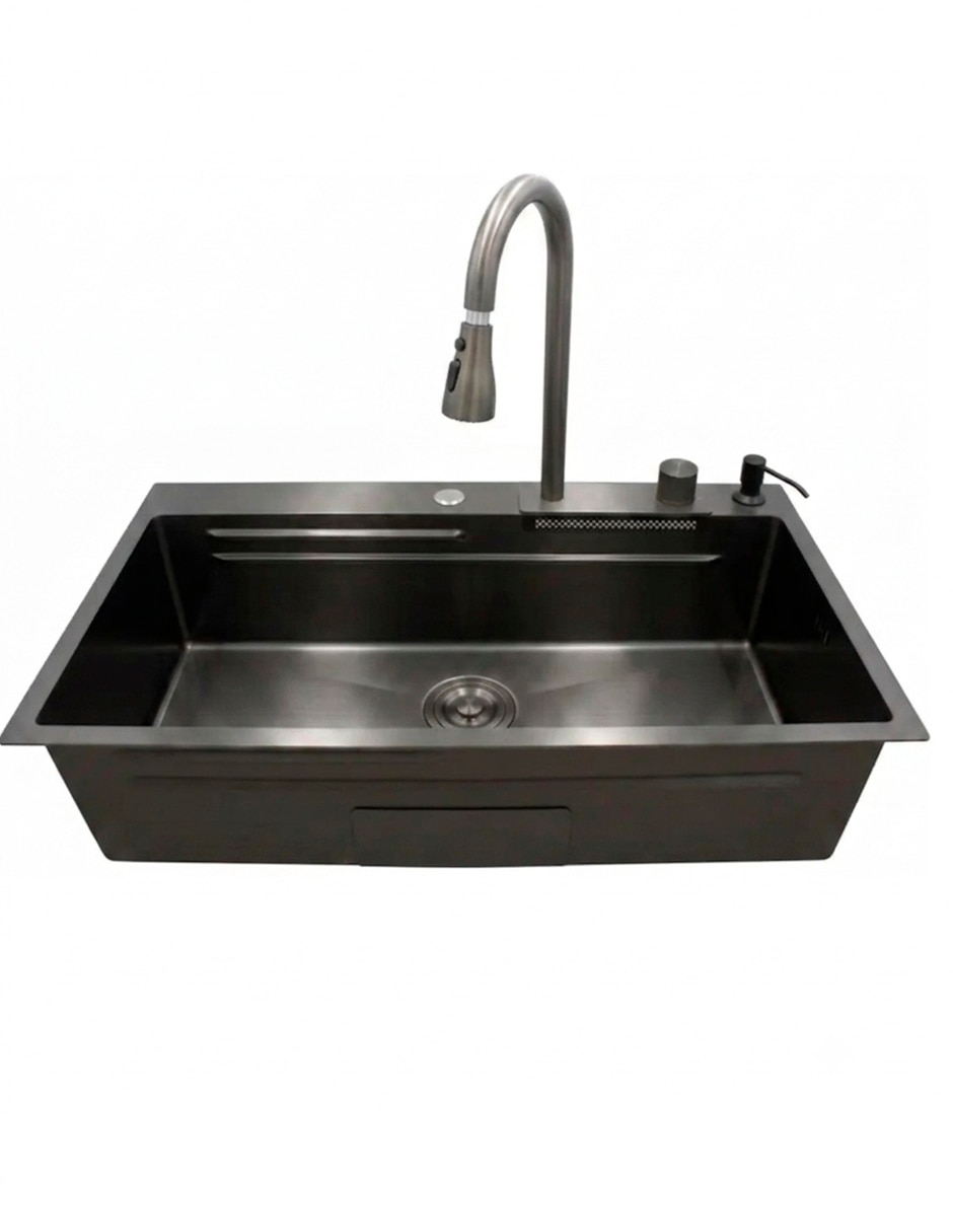 Set de accesorios para tarja de acero inoxidable Rubinett con escurridor XTA-75-46N