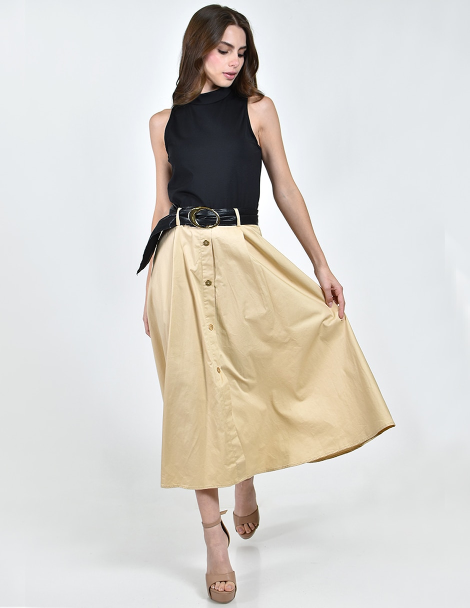 Vestido midi casual para mujer