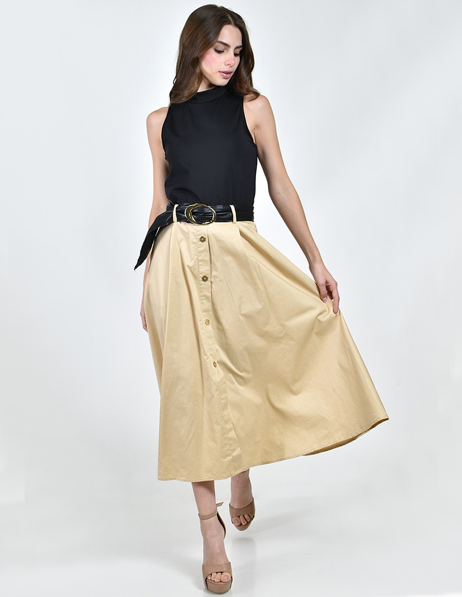 Vestido midi casual Roman Fashion para mujer