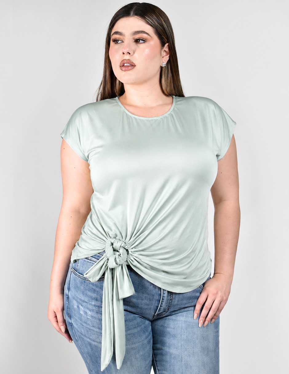 Blusa manga corta para mujer