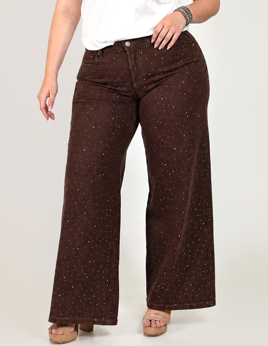 Jeans Regular Wide leg Cintura alta para mujer