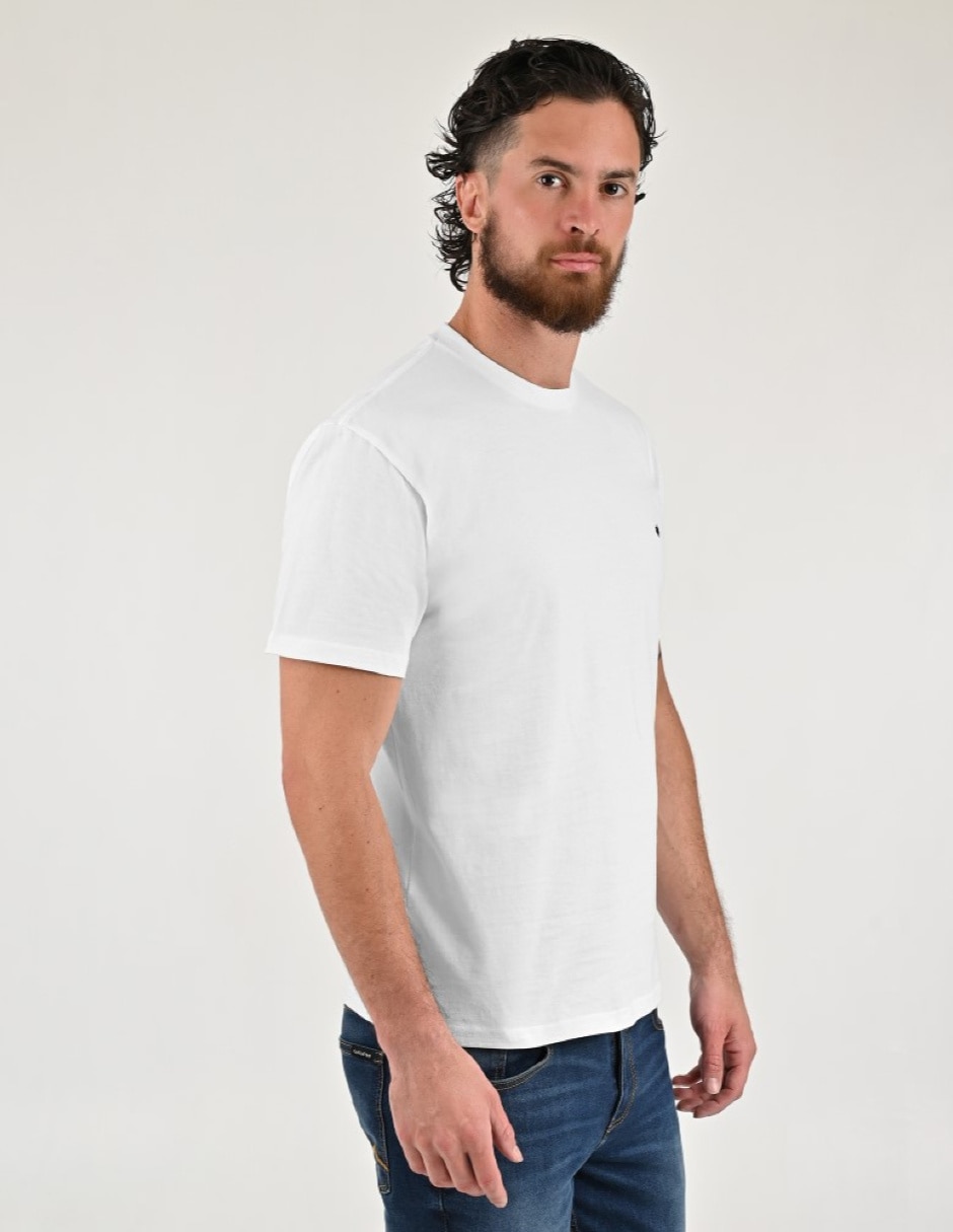 Set playera/playera básico cuello redondo para hombre 3