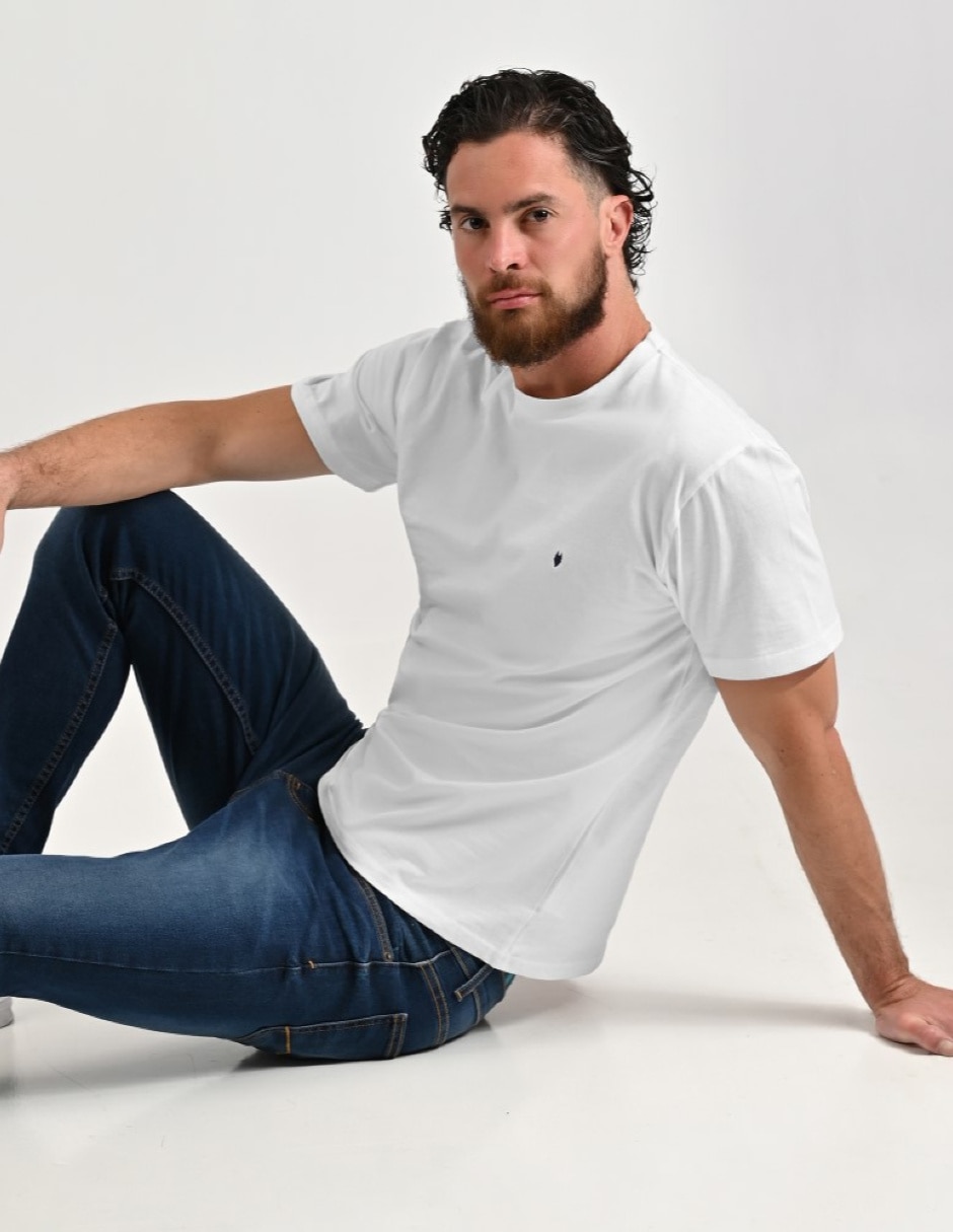 Set playera/playera básico cuello redondo para hombre 4