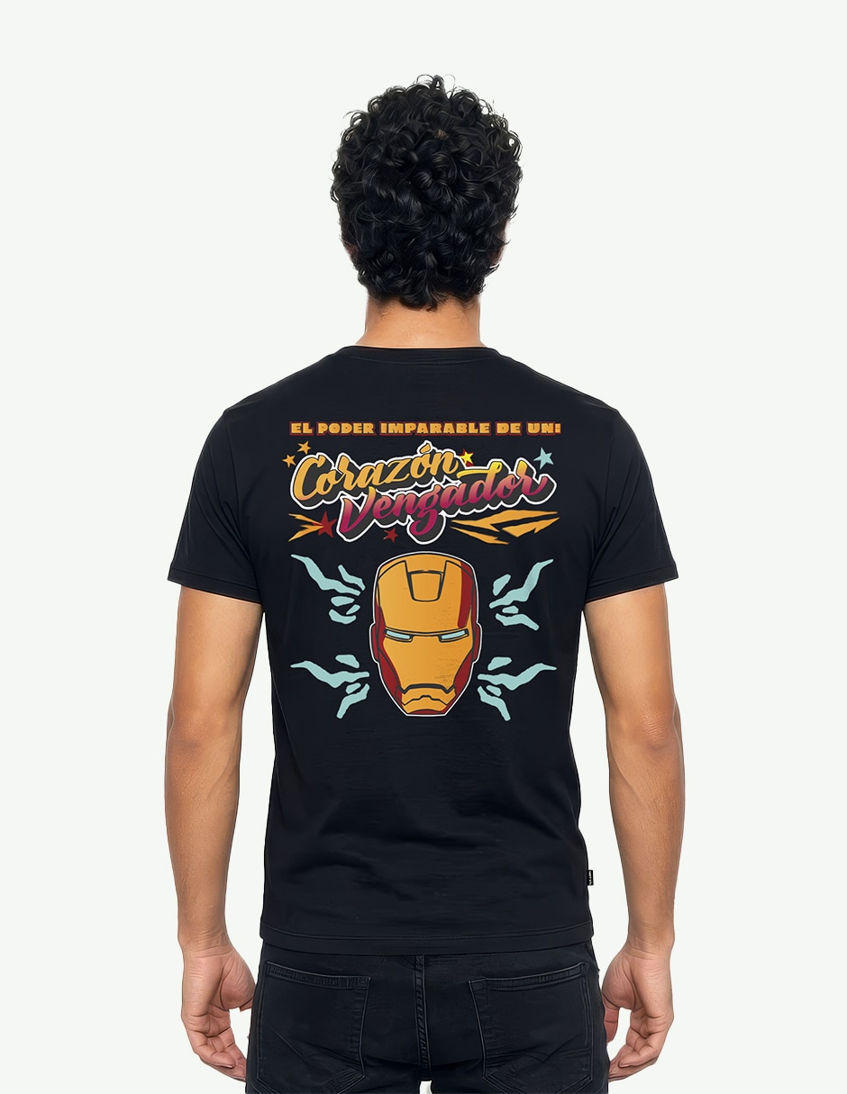 Playera disney marvel urban cuello redondo para hombre