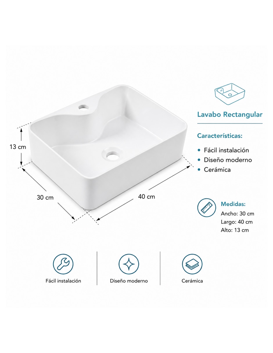Lavabo libre instalación Maxims