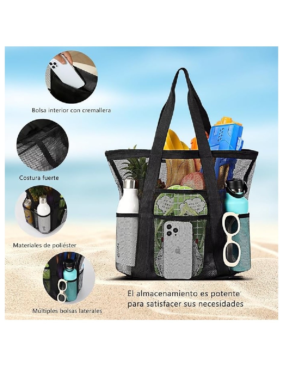 Bolsa de malla casual Genérica Bolsas de Playa