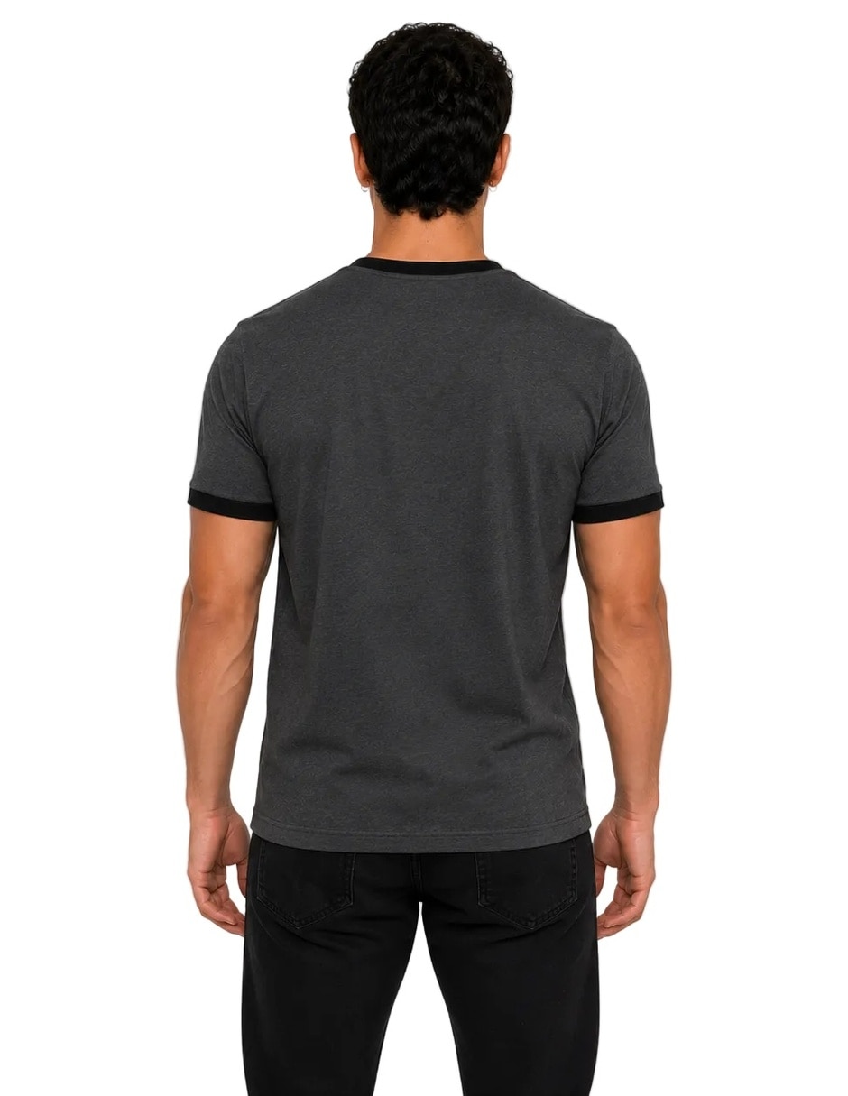 Playera john leopard ringer work dept cuello redondo para hombre