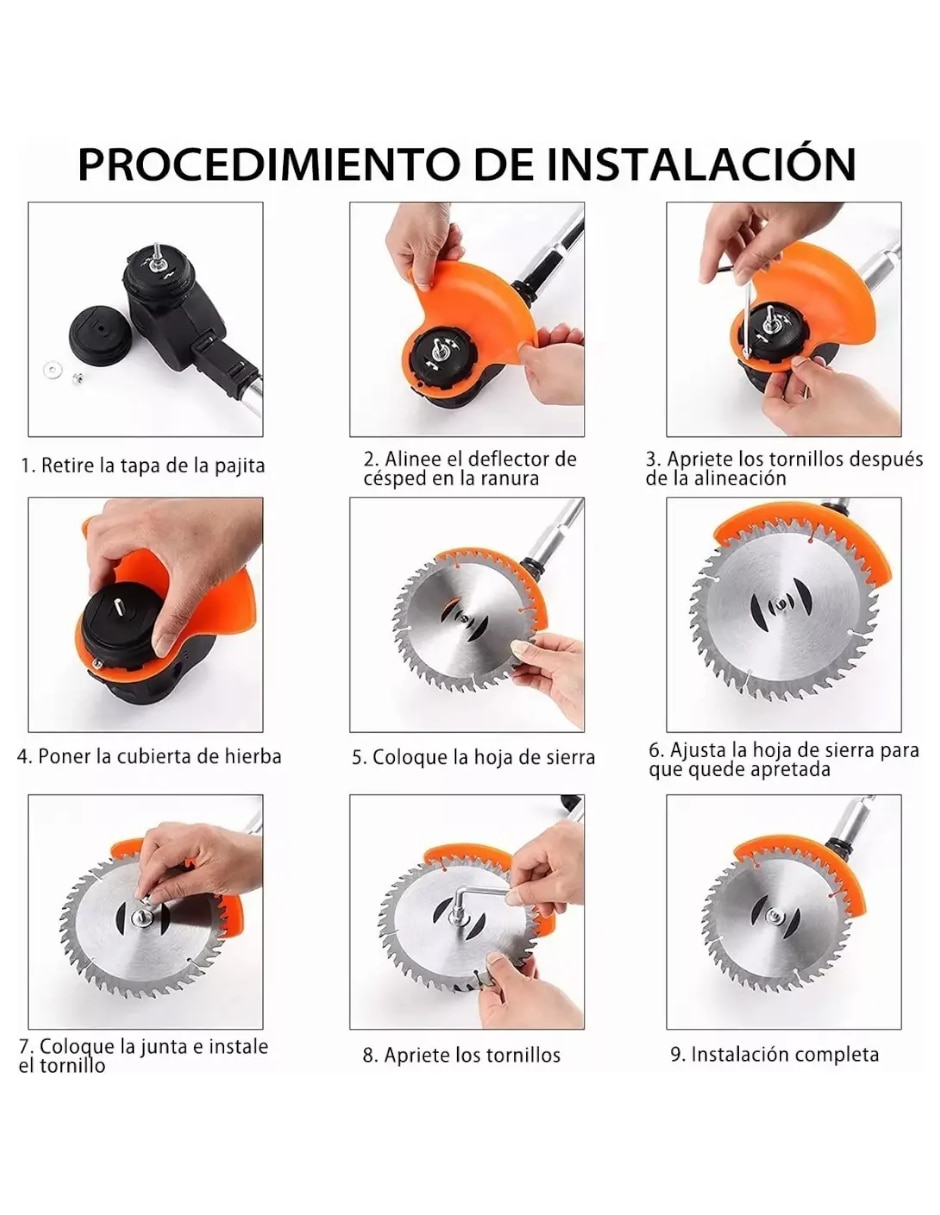 Desbrozadora batería recargable Genérica de disco
