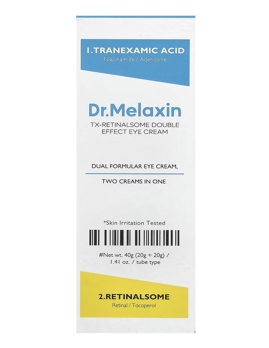 Crema para contorno de ojos recomendada para bolsas y ojeras de noche Dr. Melaxin para todo tipo de piel