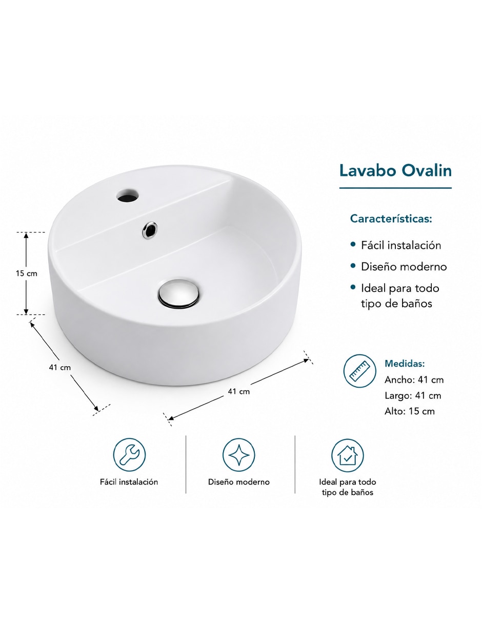 Lavabo libre instalación Maxims