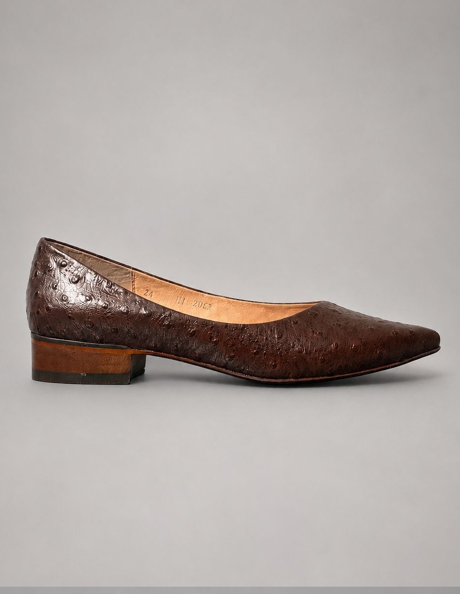 Zapatilla piel