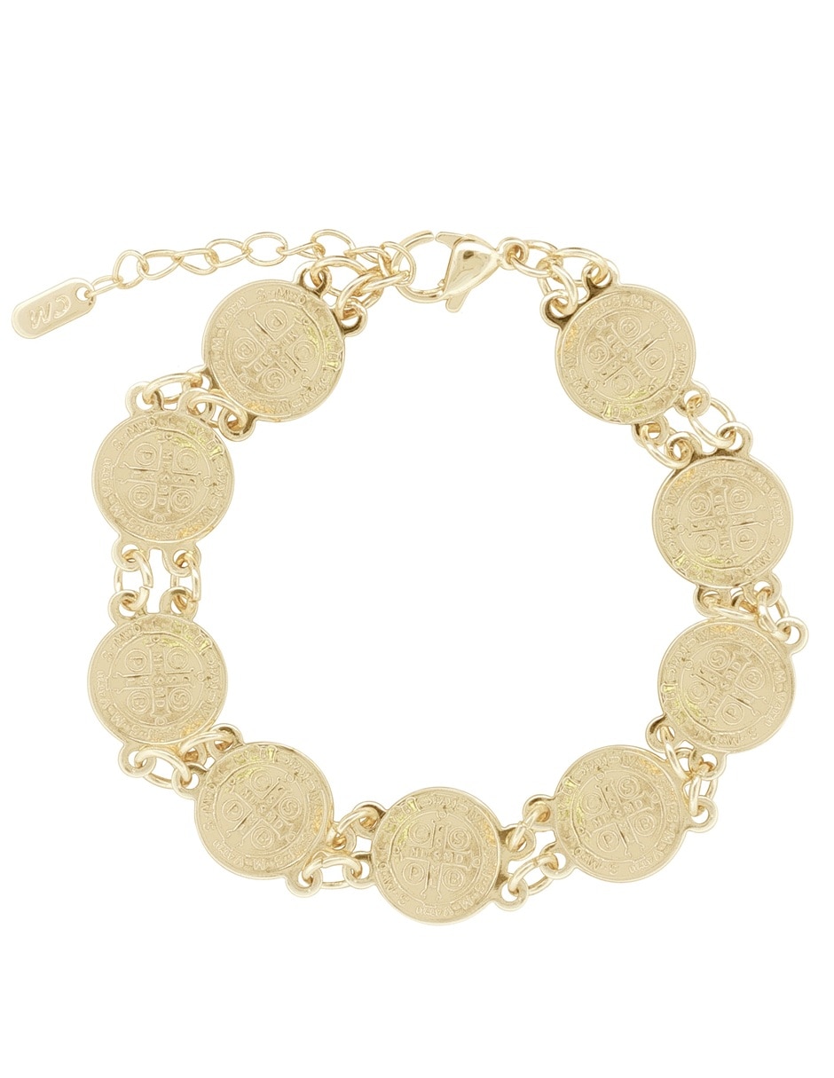 Pulsera 18 K con acabado chapa de oro