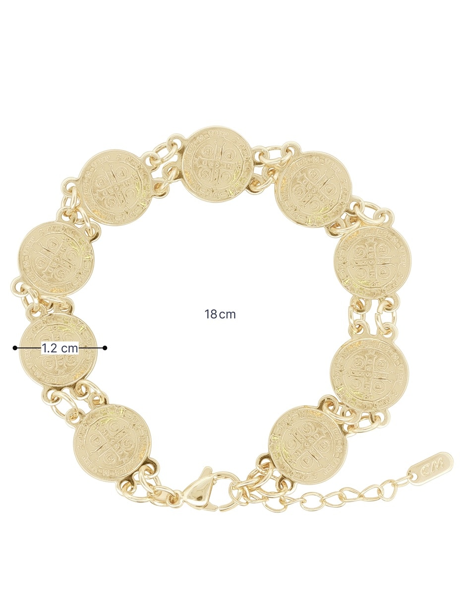 Pulsera Horoz 18 K con acabado chapa de oro