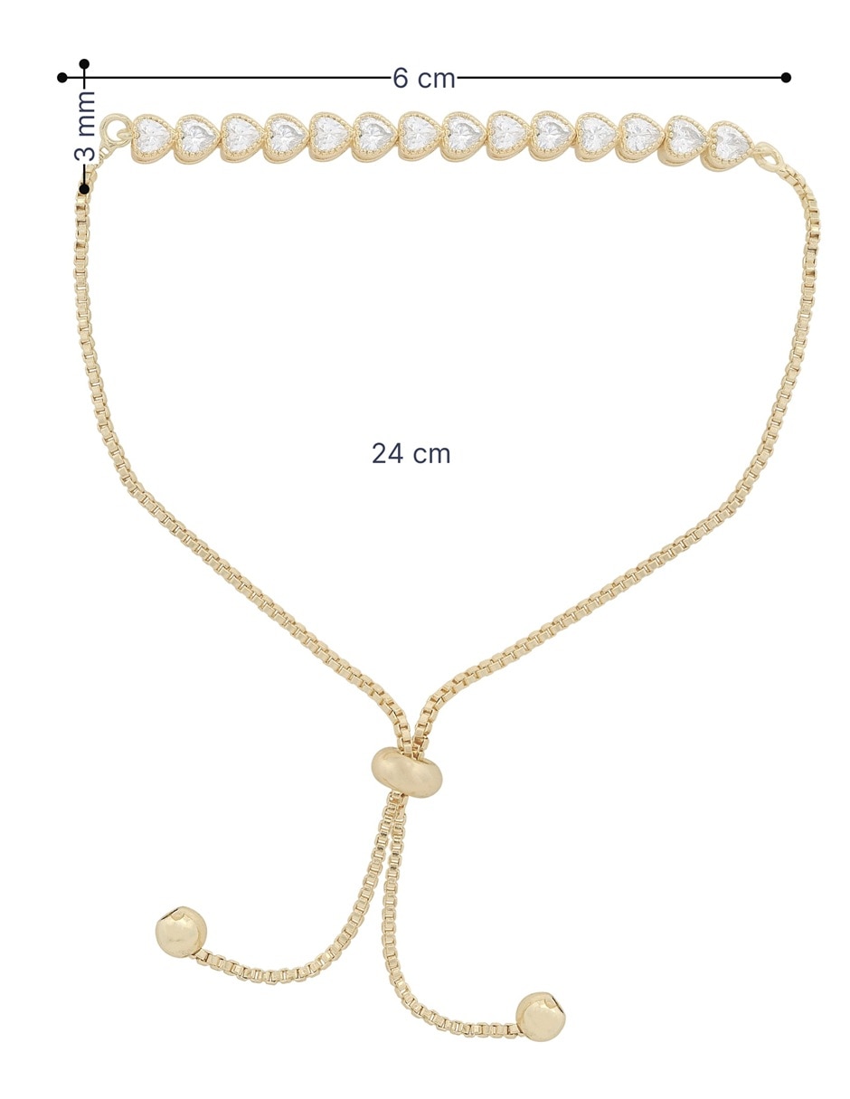 Pulsera Horoz 18 K con acabado chapa de oro