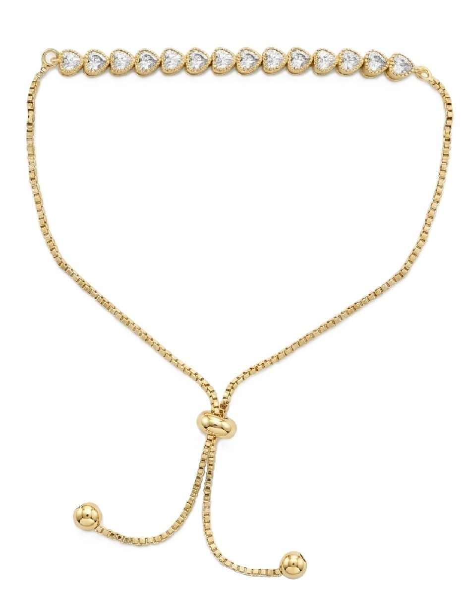 Pulsera 18 K con acabado chapa de oro