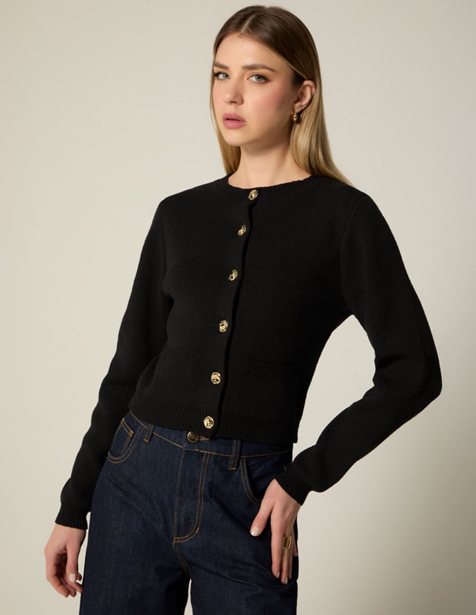 Suéter cuello redondo para mujer