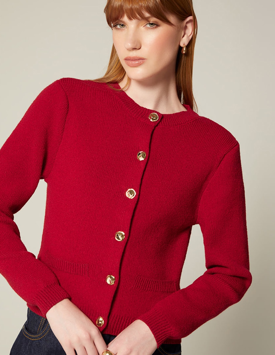 Suéter studio f cuello redondo para mujer