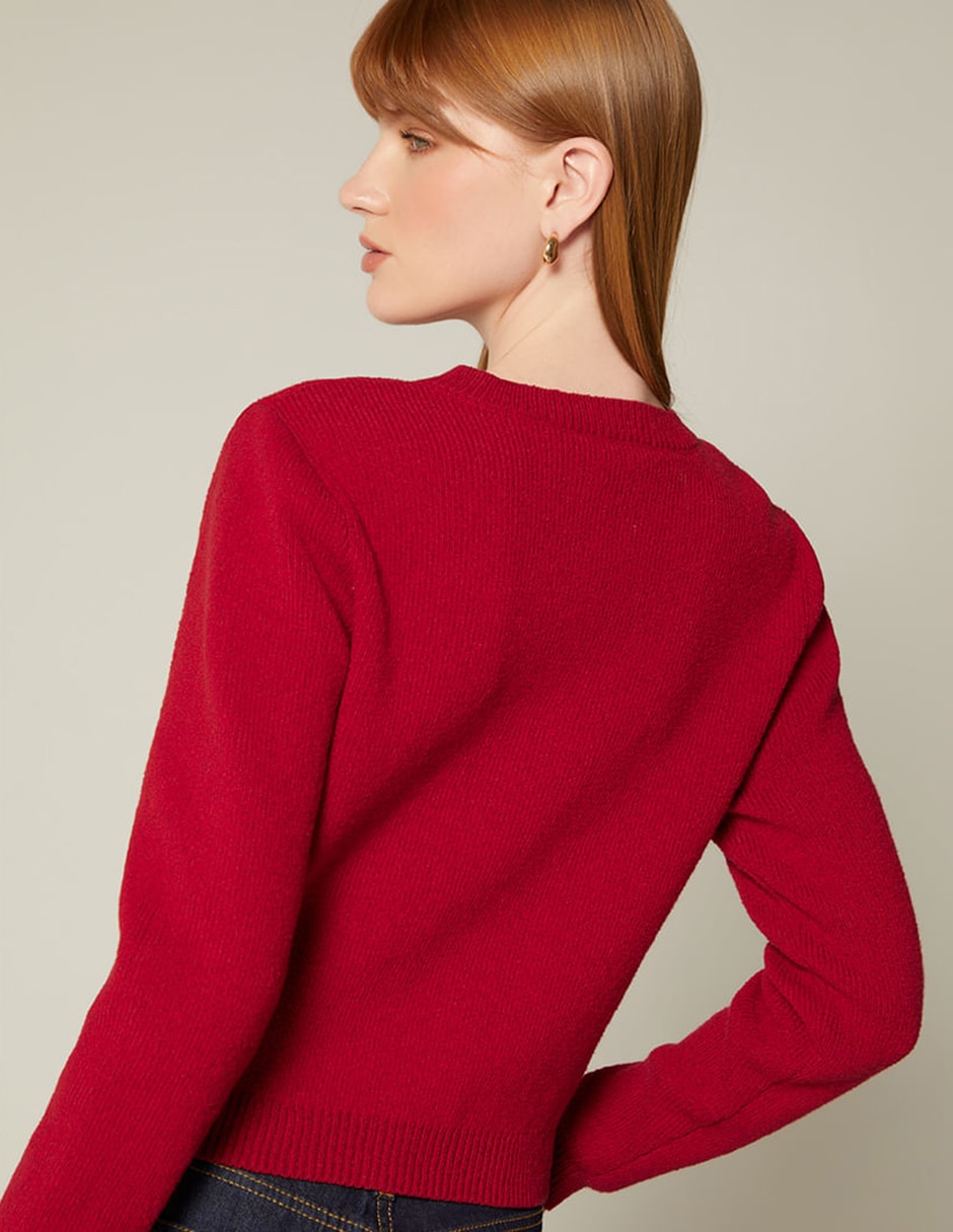 Suéter studio f cuello redondo para mujer
