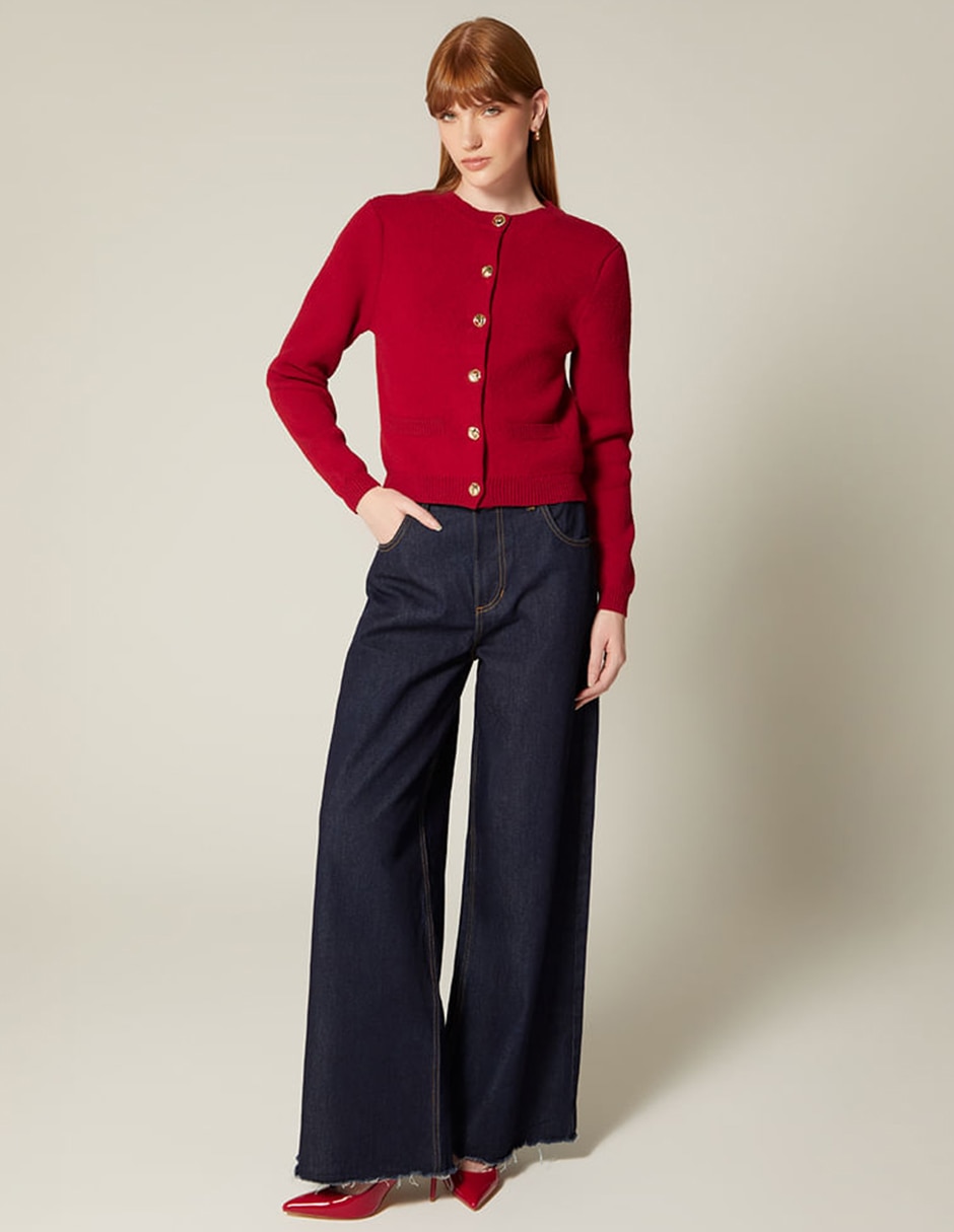 Suéter studio f cuello redondo para mujer