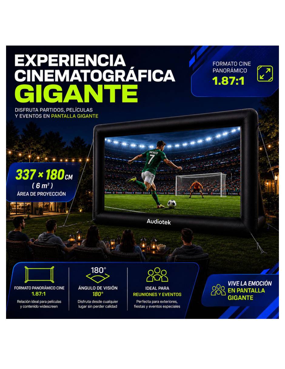 Pantalla proyector eléctrica MKZ-Pantainfla16 2