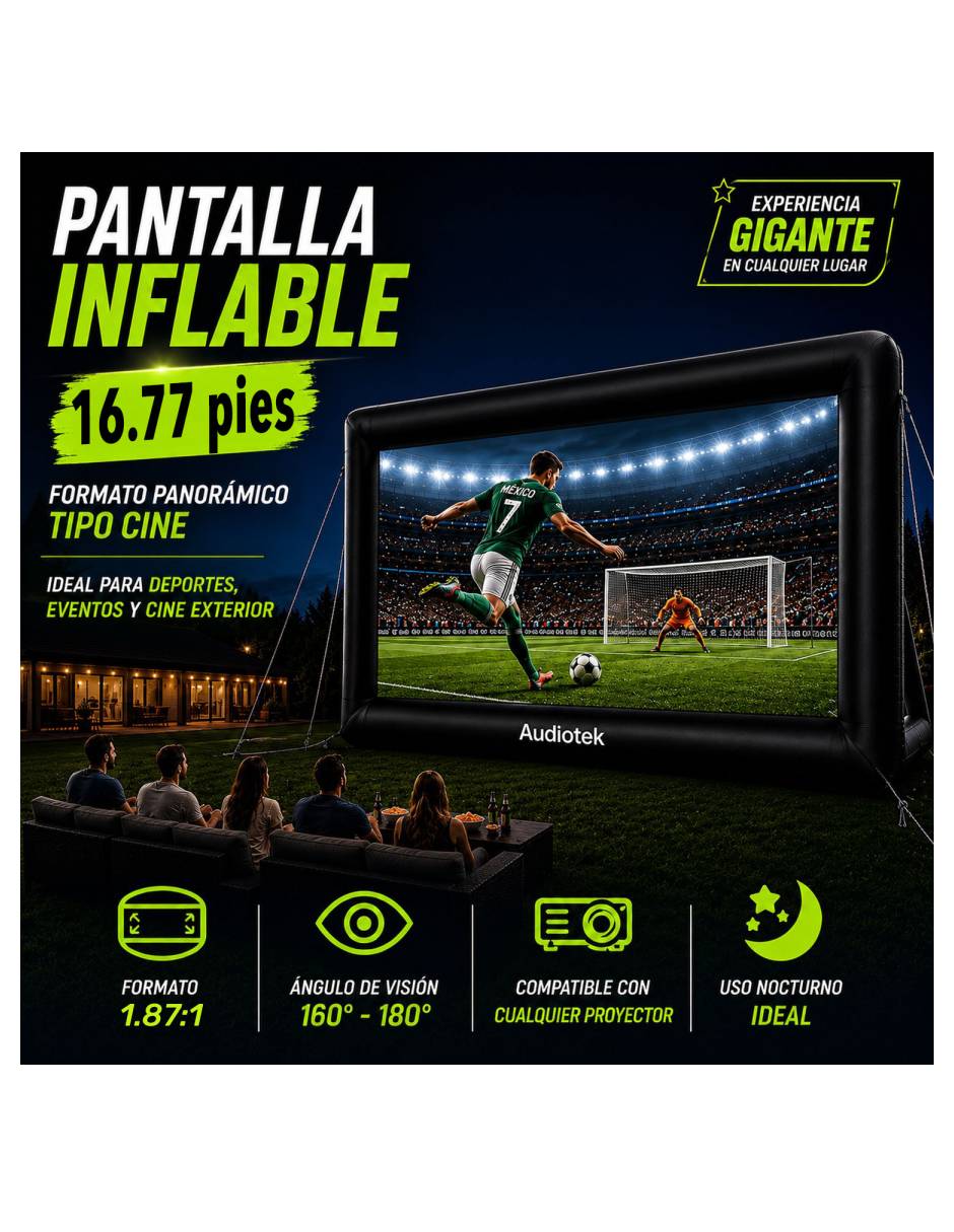 Pantalla proyector eléctrica MKZ-Pantainfla16 3
