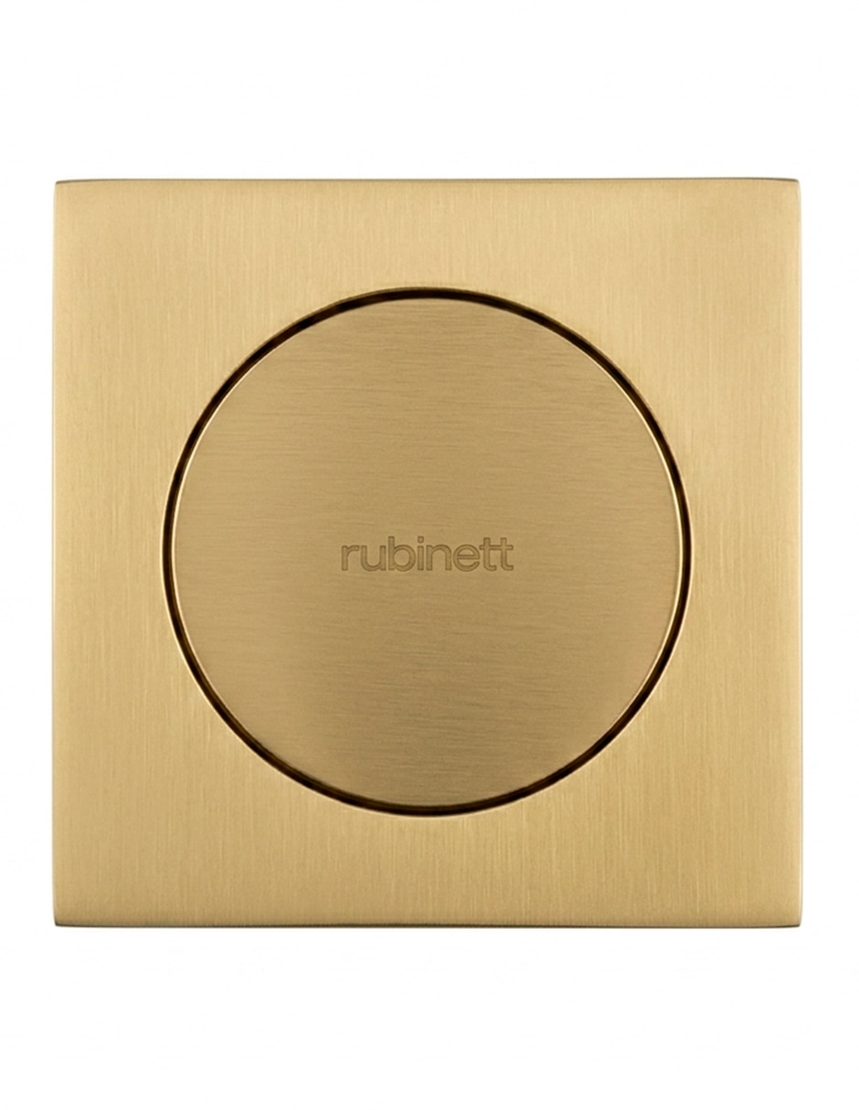 Juego de accesorios para baño Rubinett coladera push up de acero inoxidable