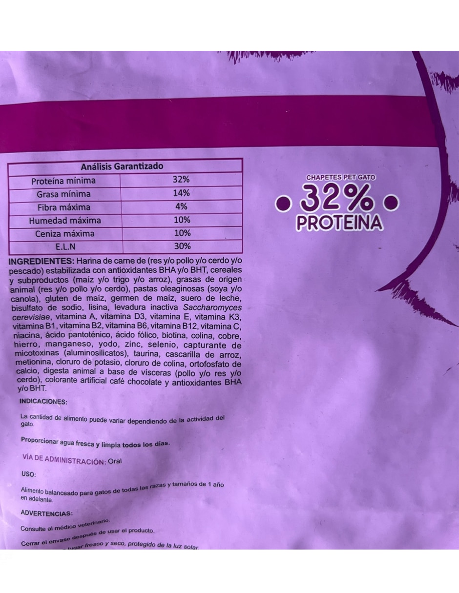 Croquetas Chapetes de carne para gato etapa adulto