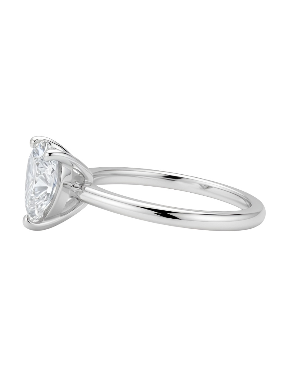 Anillo de compromiso de plata P 925 moissanita 3