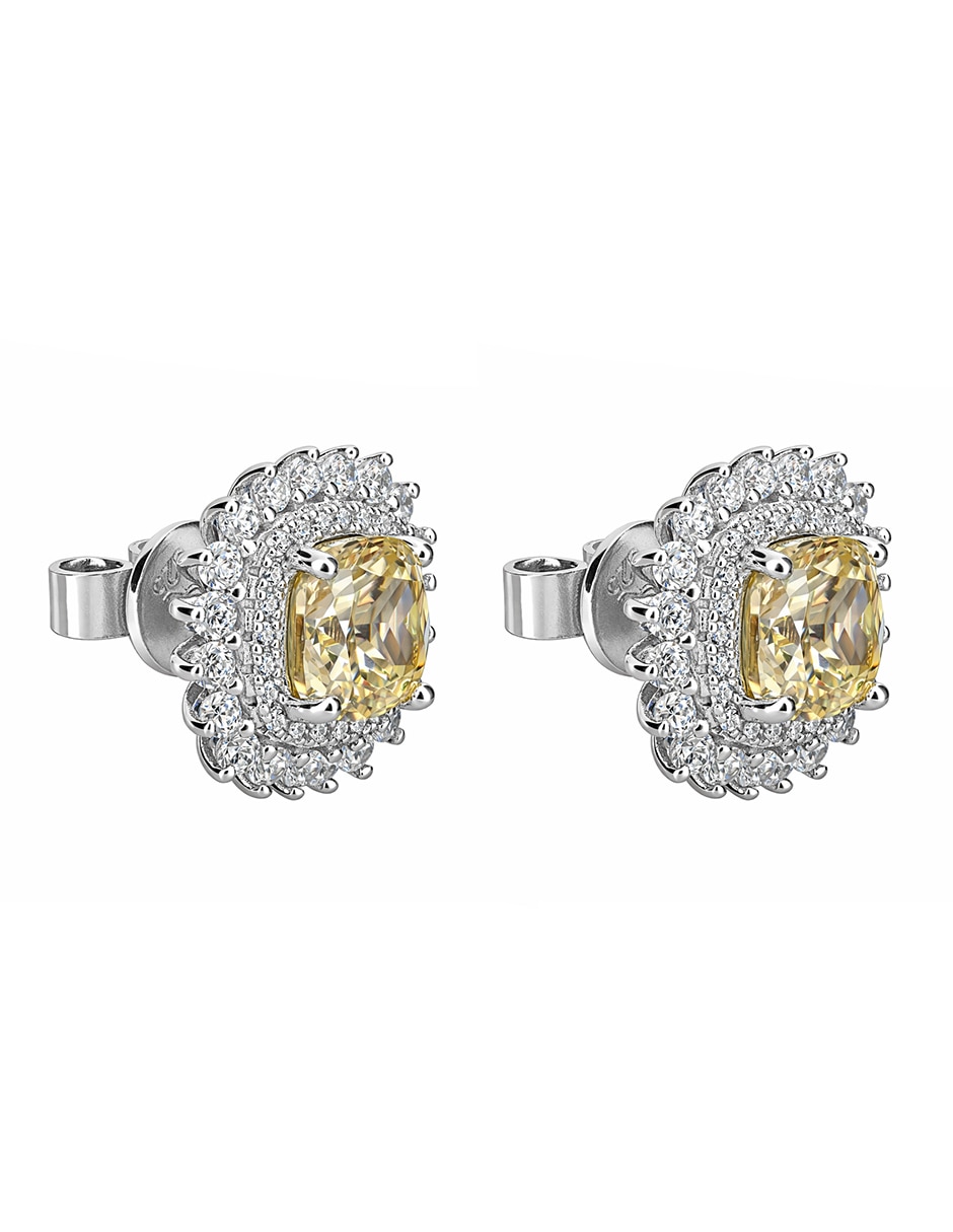 Broqueles Gladkova Joyería de plata P 925 con acabado brillante topacio