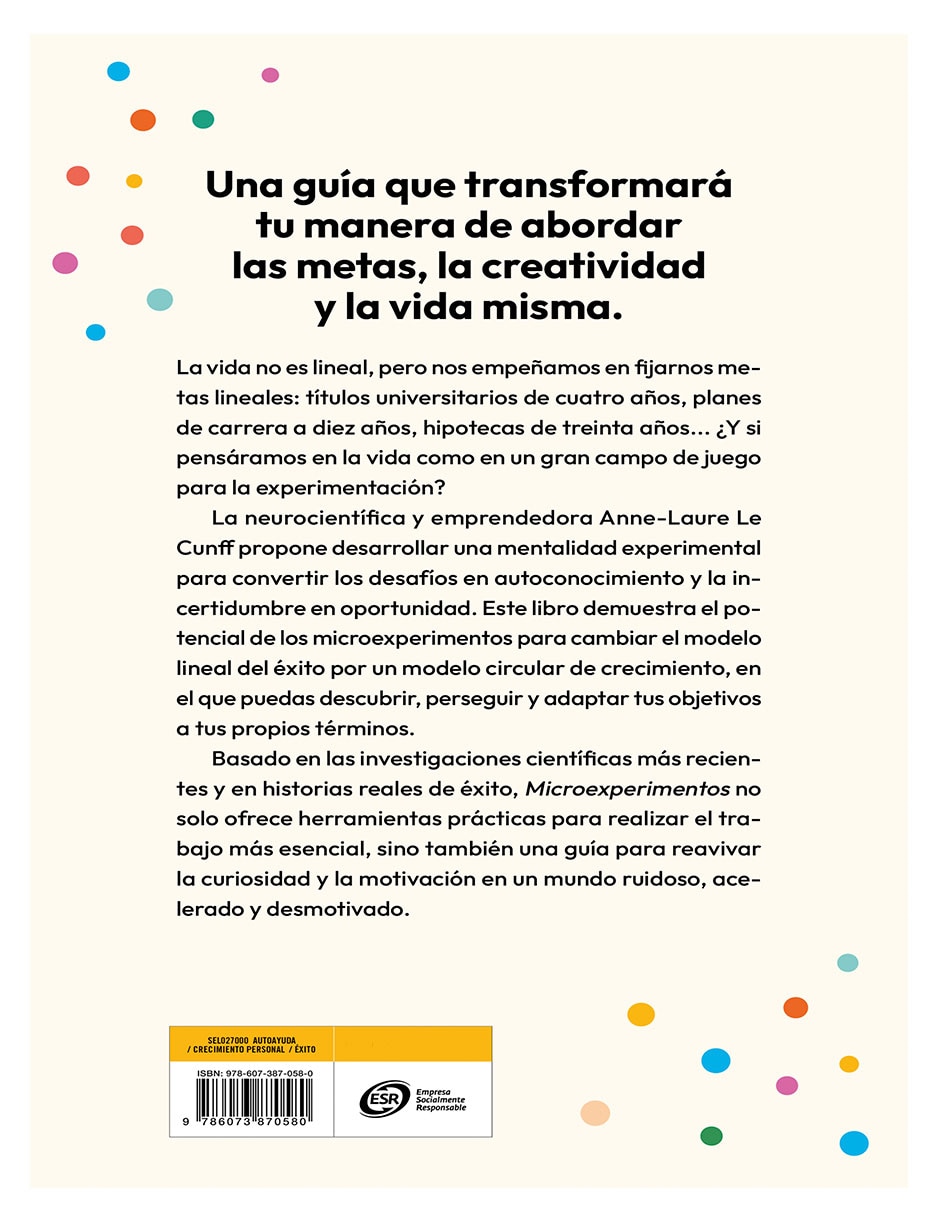 Libro Microexperimentos: El poder de probar fallar y aprender de Anne Laure