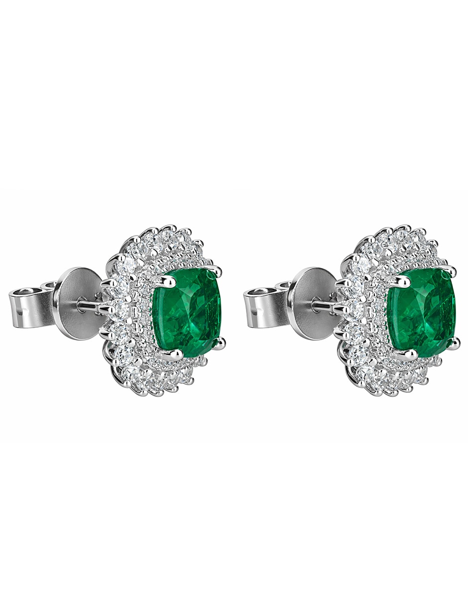 Broqueles Gladkova Joyería de plata P 925 con acabado brillante turmalina