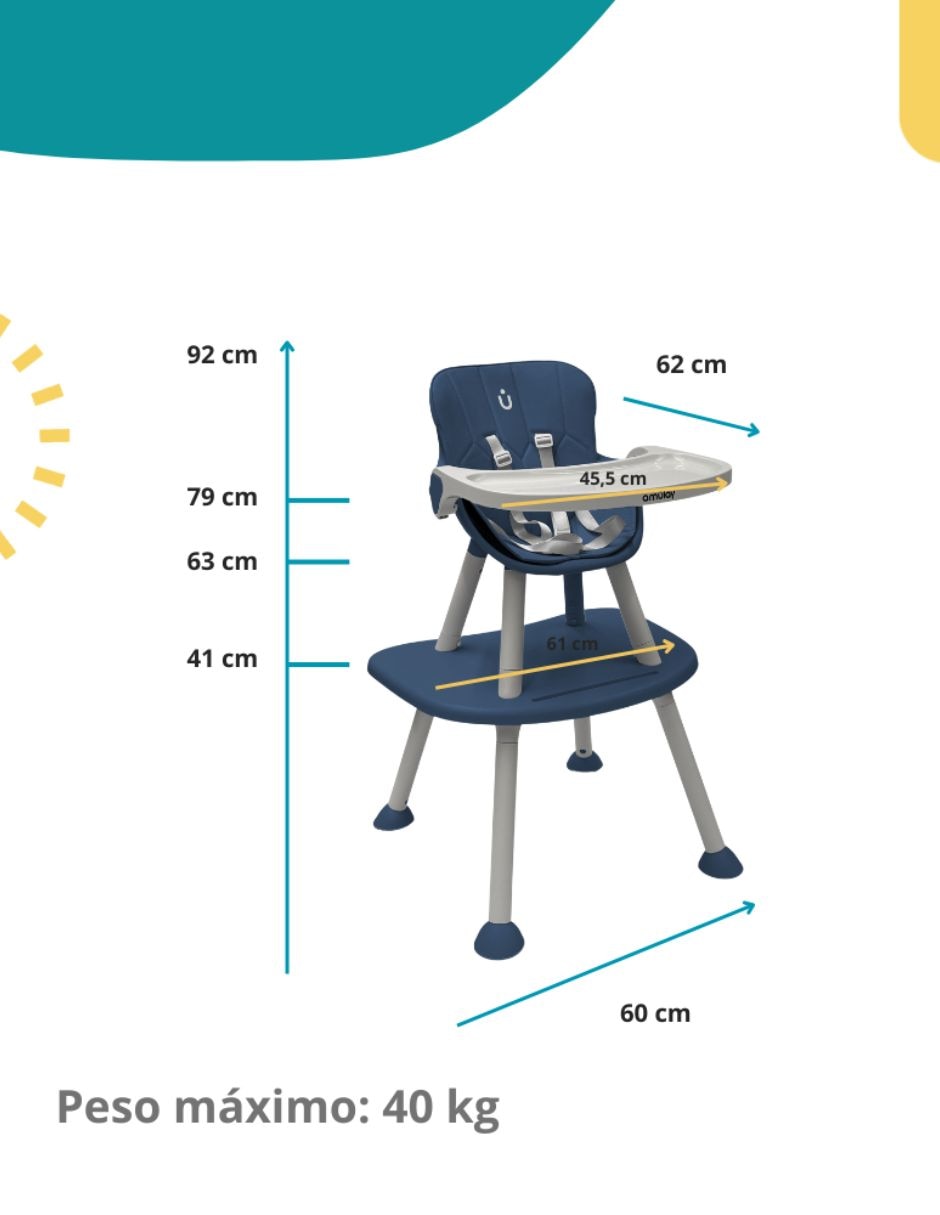 Silla convertible Amulay Periquera