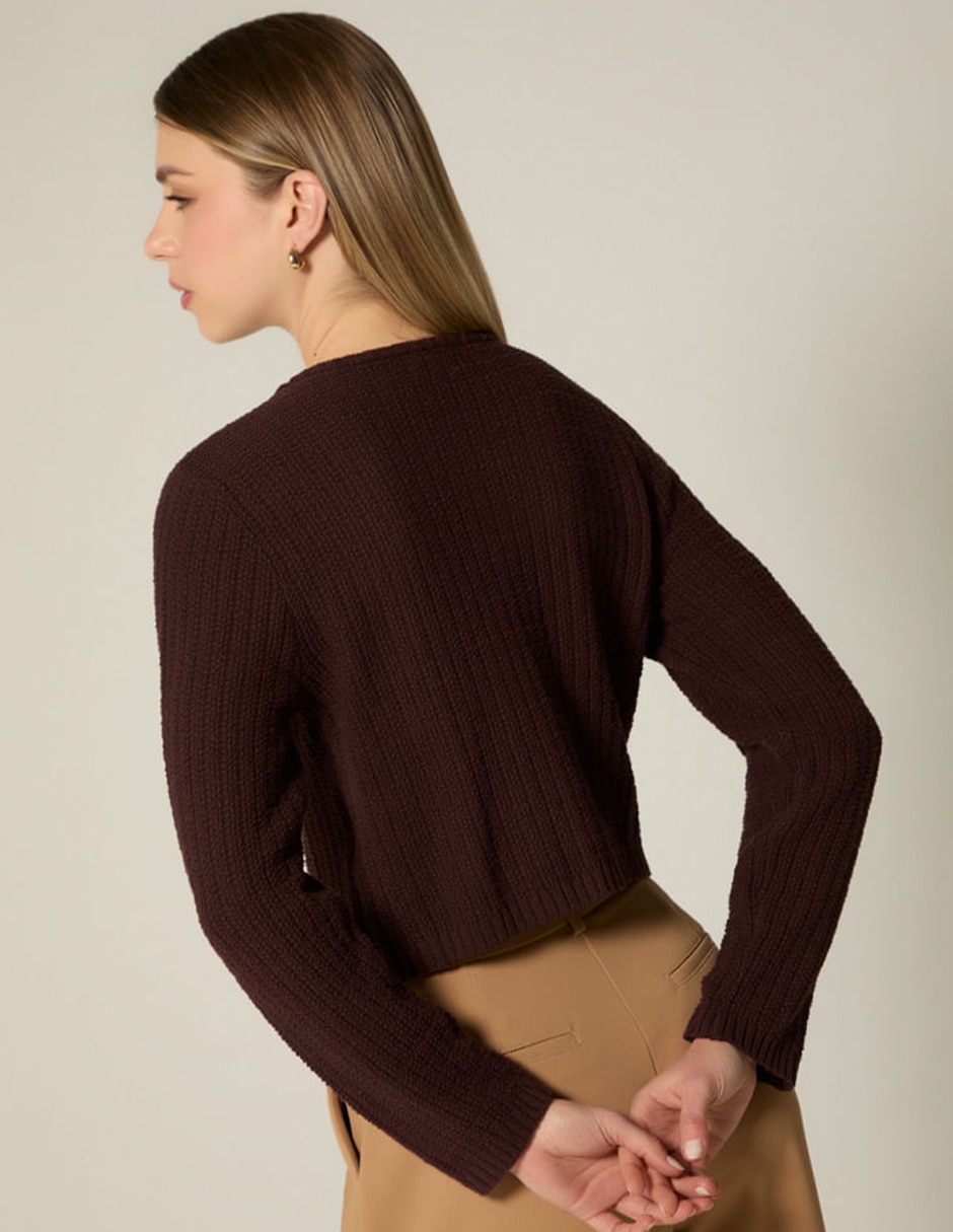Suéter studio f cuello v para mujer