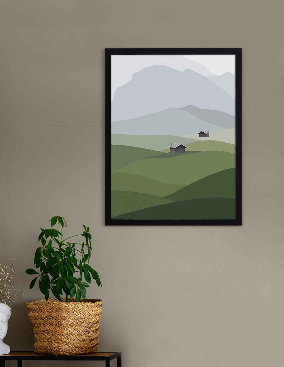 Cuadro decorativo Fábrica Galería paisajes ilustrados