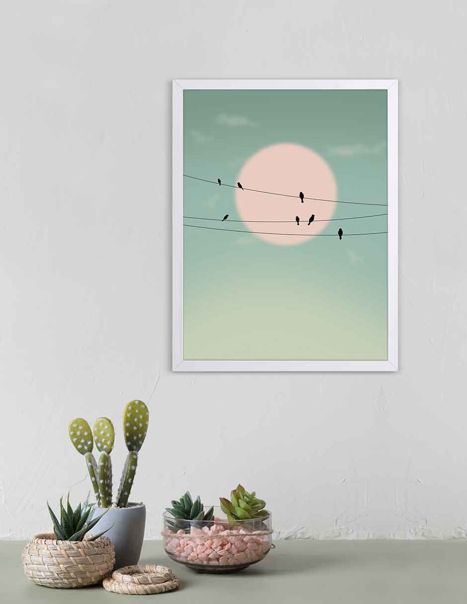 Cuadro decorativo Fábrica Galería paisajes ilustrados
