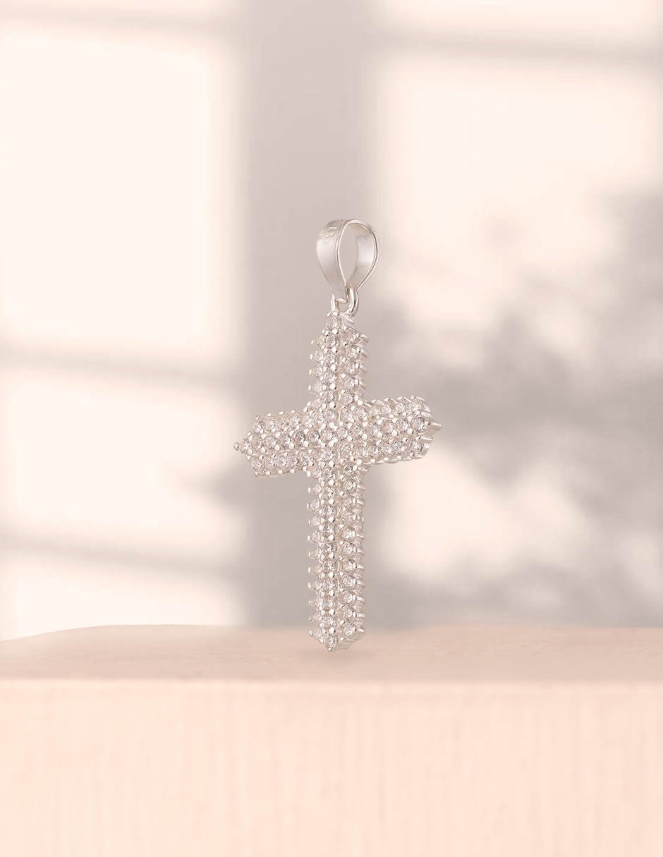 Dije de Cruz Unlimited By Ob de plata P 925 zirconia
