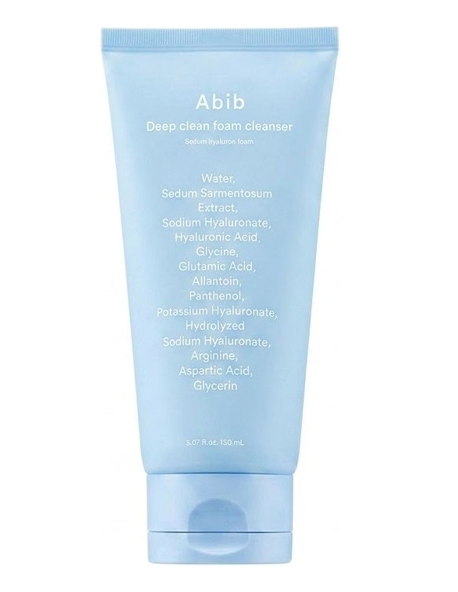 Facial espuma limpiadora de limpieza profunda con espuma de sedum y ácido hialurónico para hidratar Facial espuma limpiadora de limpieza profunda con espuma de sedum y ácido hialurónico para hidratar