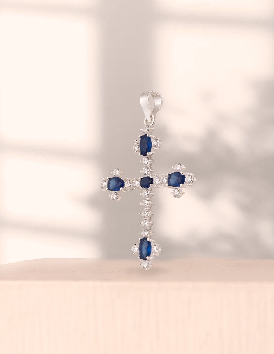 Dije de Cruz Unlimited By Ob de plata P 925 zirconia