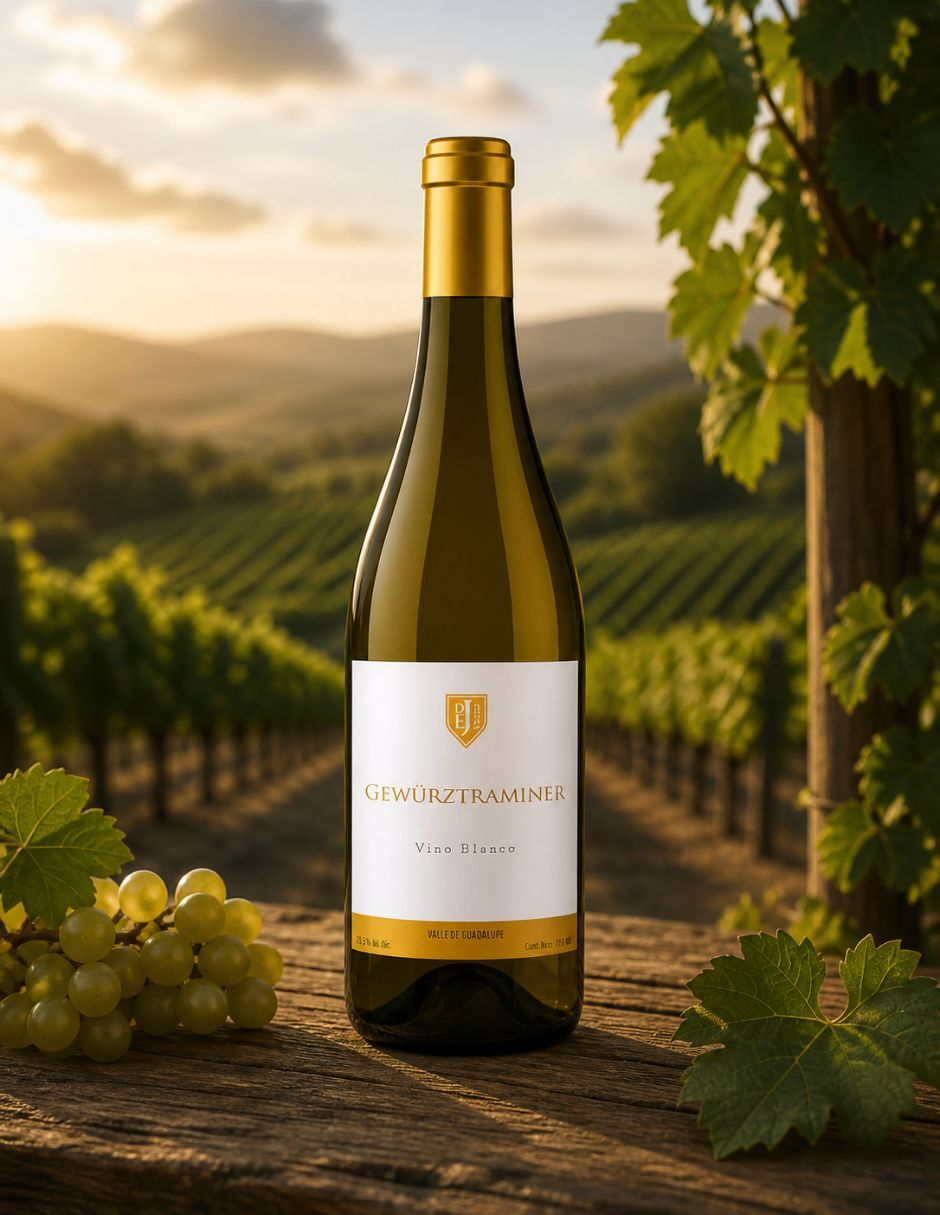 Vino blanco gewurztraminer Wineroots México 750 ml