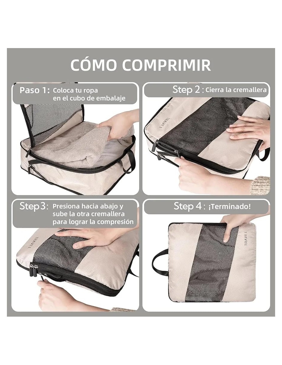 Set bolsa organizadora viaje Genérica