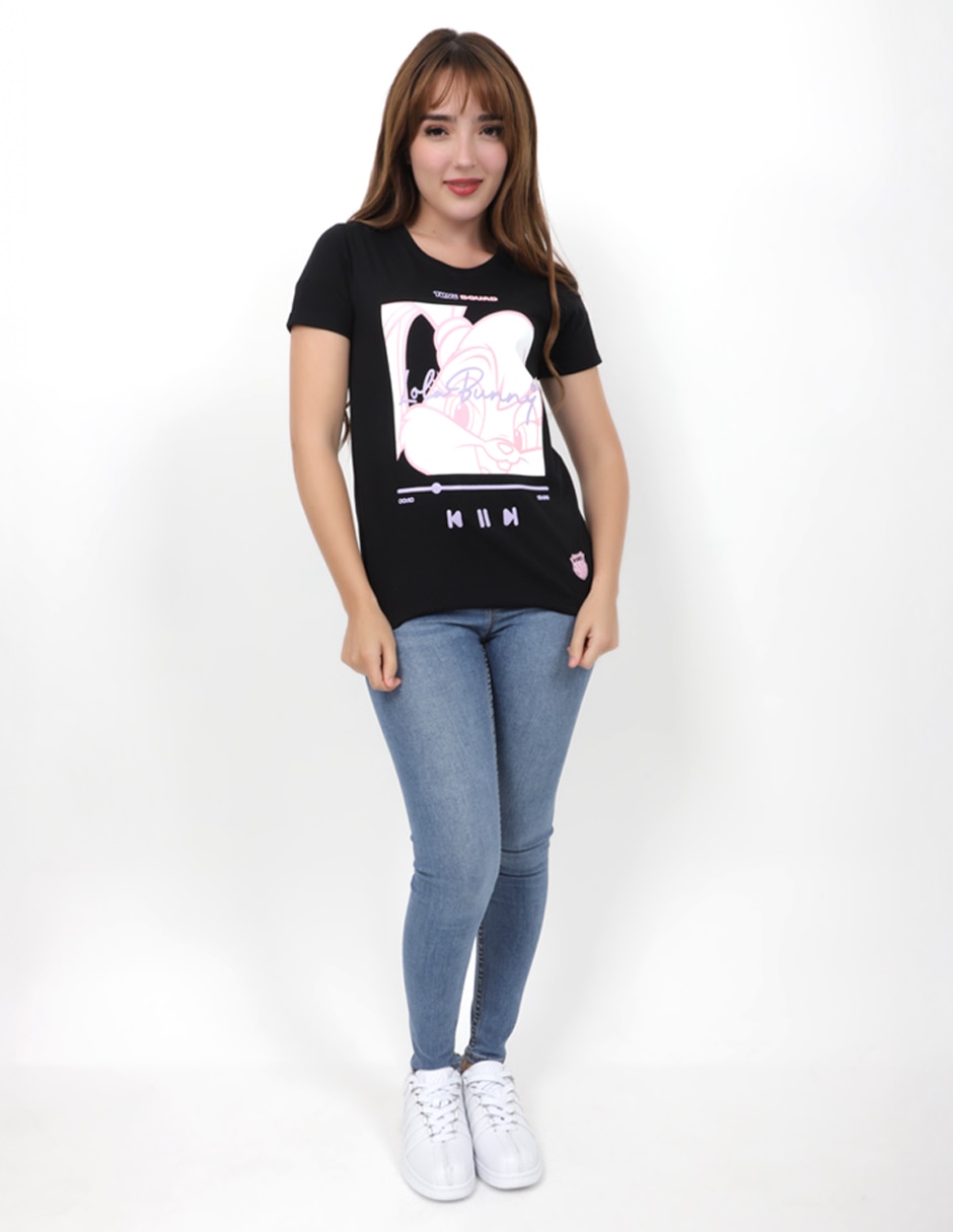 Playera manga corta K-Swiss Looney Tunes Lola cuello redondo para mujer