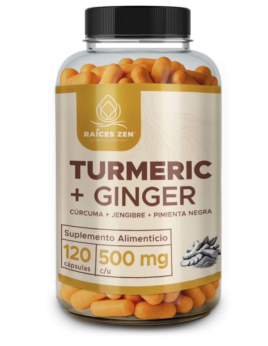 Turmeric + ginger con cúrcuma y jengibre